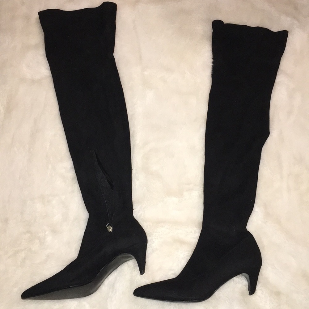 Zara Suede Over the Knee Boots